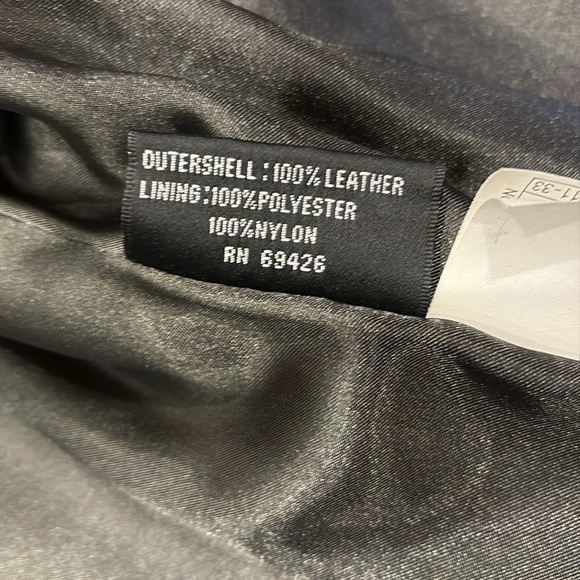 Vintage 90s leather jacket Wilsons Pelle studio dark brown M like new - Picture 6 of 6